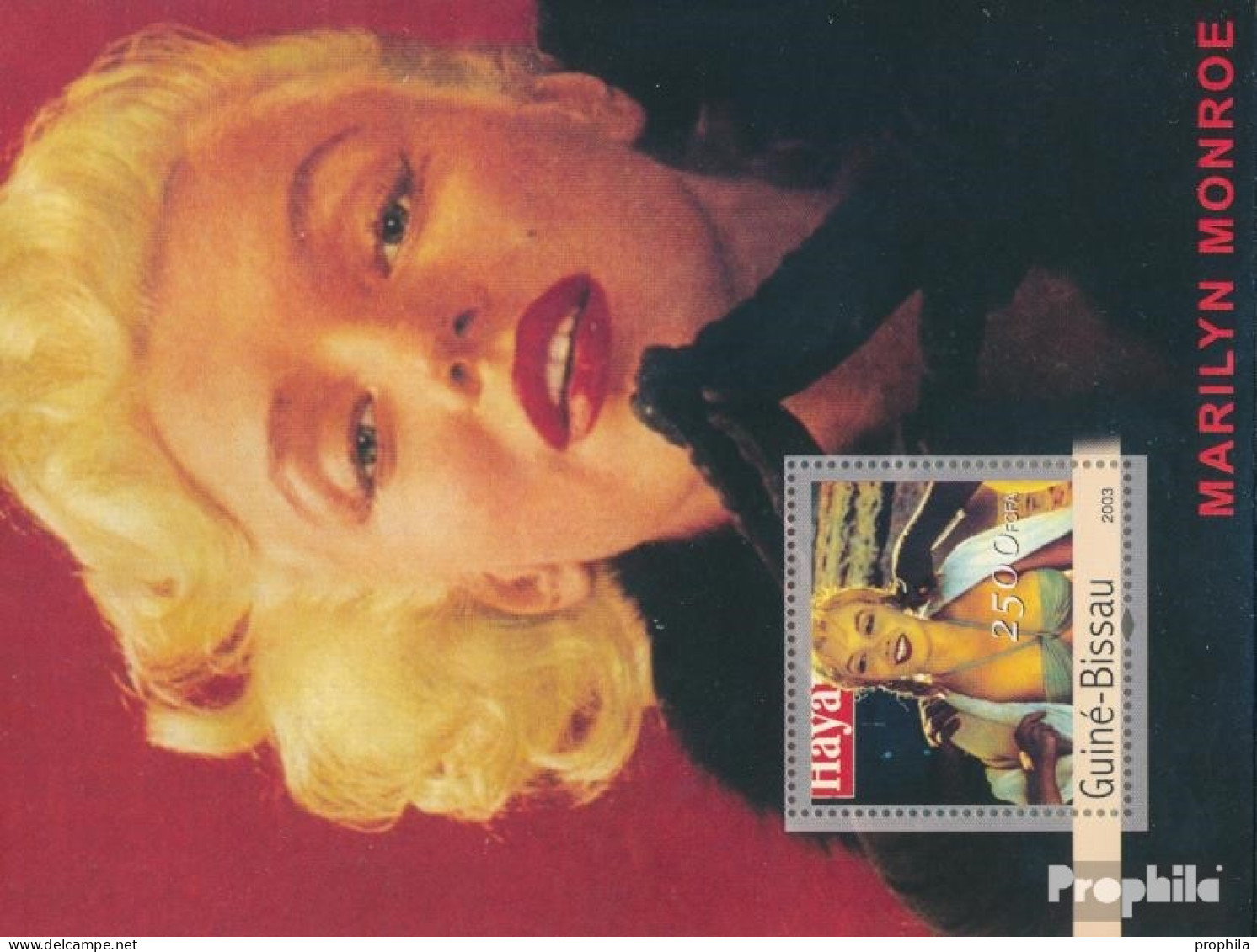 Guinea-Bissau Block 404 (kompl. Ausgabe) Postfrisch 2003 Marilyn Monroe - Guinea-Bissau