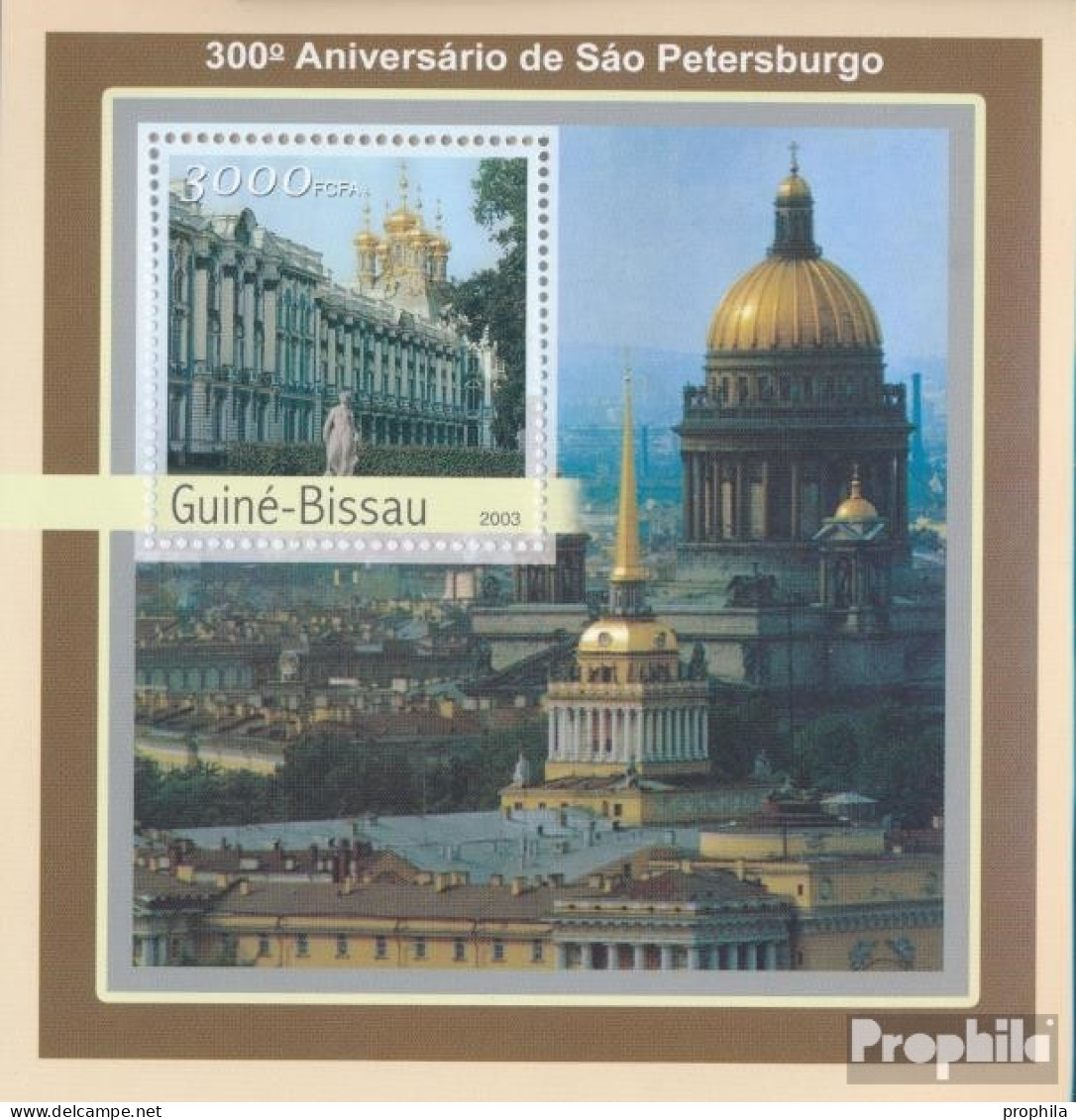 Guinea-Bissau Block 393 (kompl. Ausgabe) Postfrisch 2003 300 Jahre St. Petersburg - Guinée-Bissau