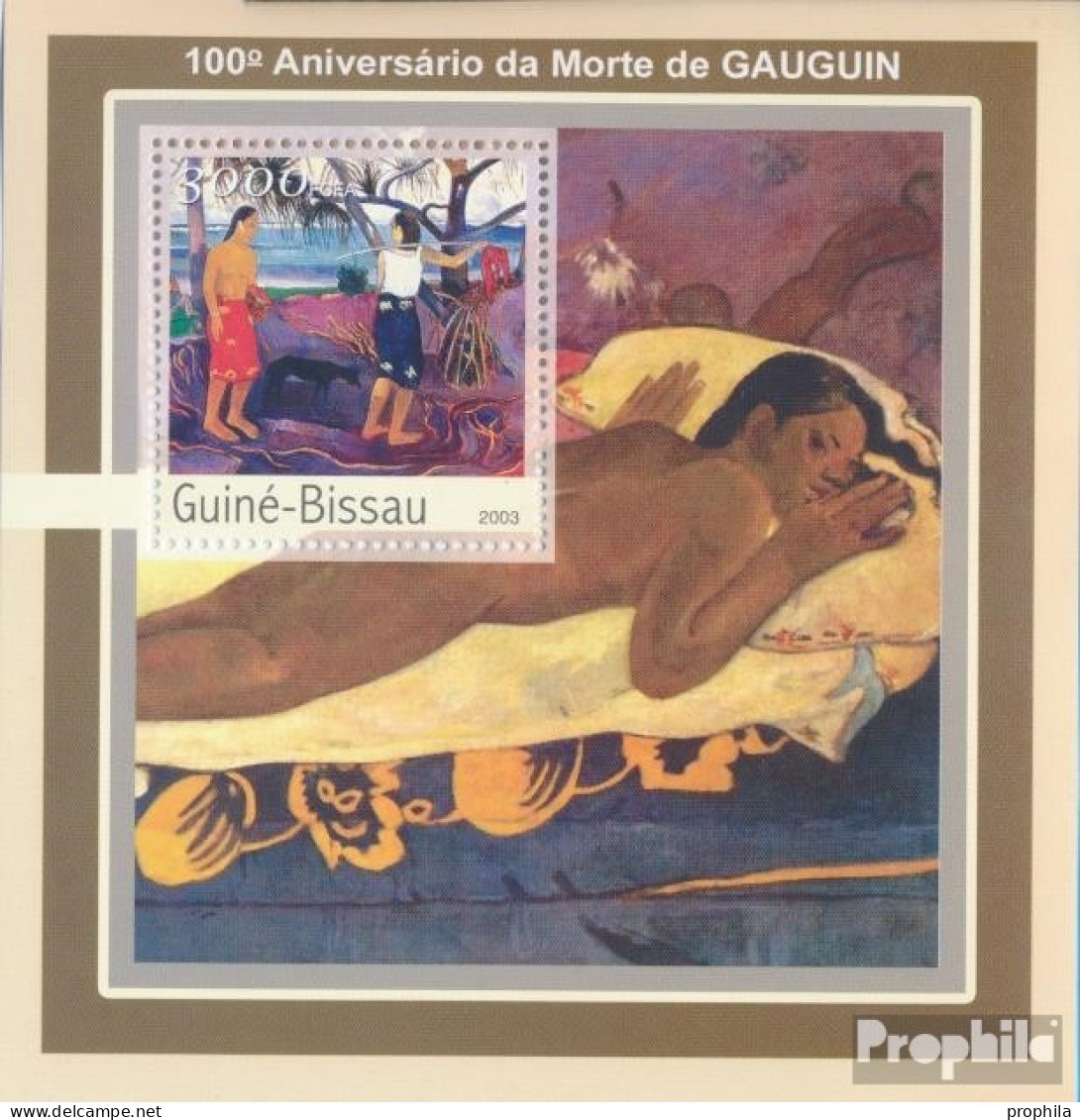 Guinea-Bissau Block 391 (kompl. Ausgabe) Postfrisch 2003 100. Geburtstag Von Gauduin - Guinée-Bissau