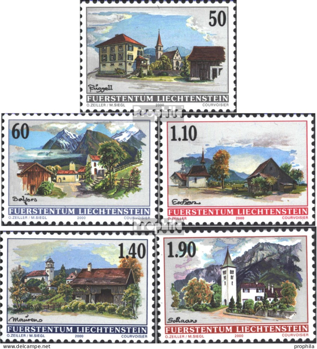 Liechtenstein 1229-1233 (kompl.Ausg.) Postfrisch 2000 Dorfansichten - Nuevos