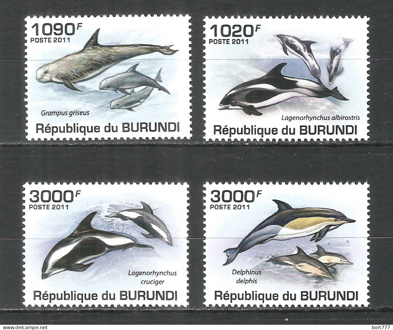 Burundi 2011 Mint Stamps MNH(**) Dolphins - Neufs