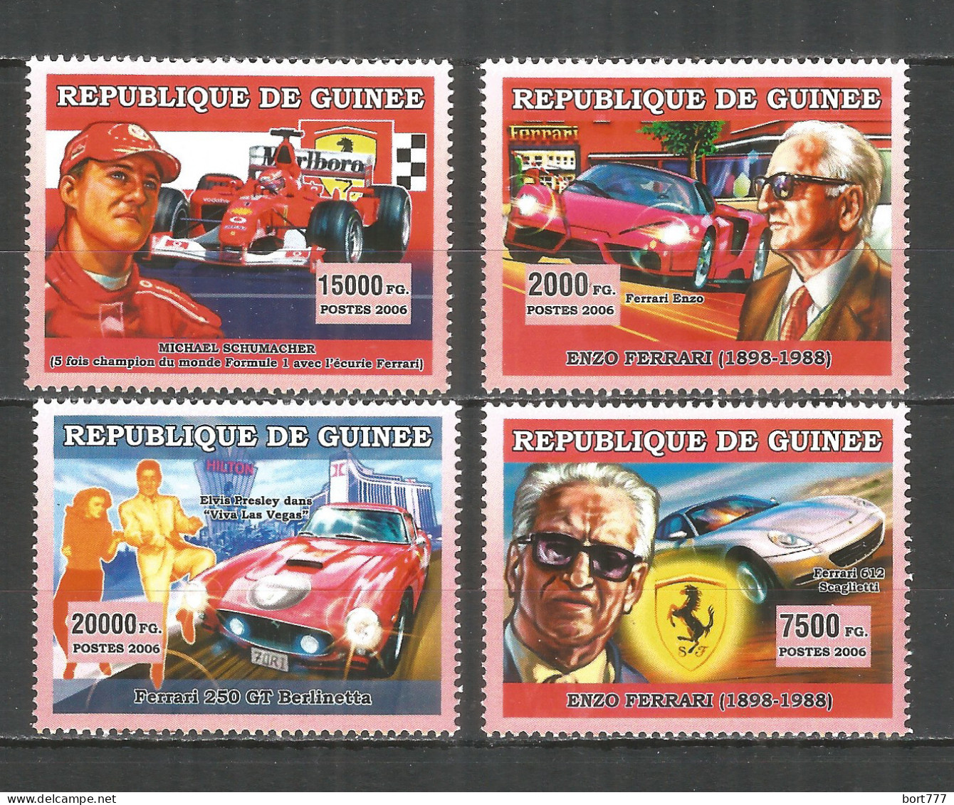 Guinea 2006 Mint Stamps MNH(**) Ferrari Automobiles - Guinee (1958-...)