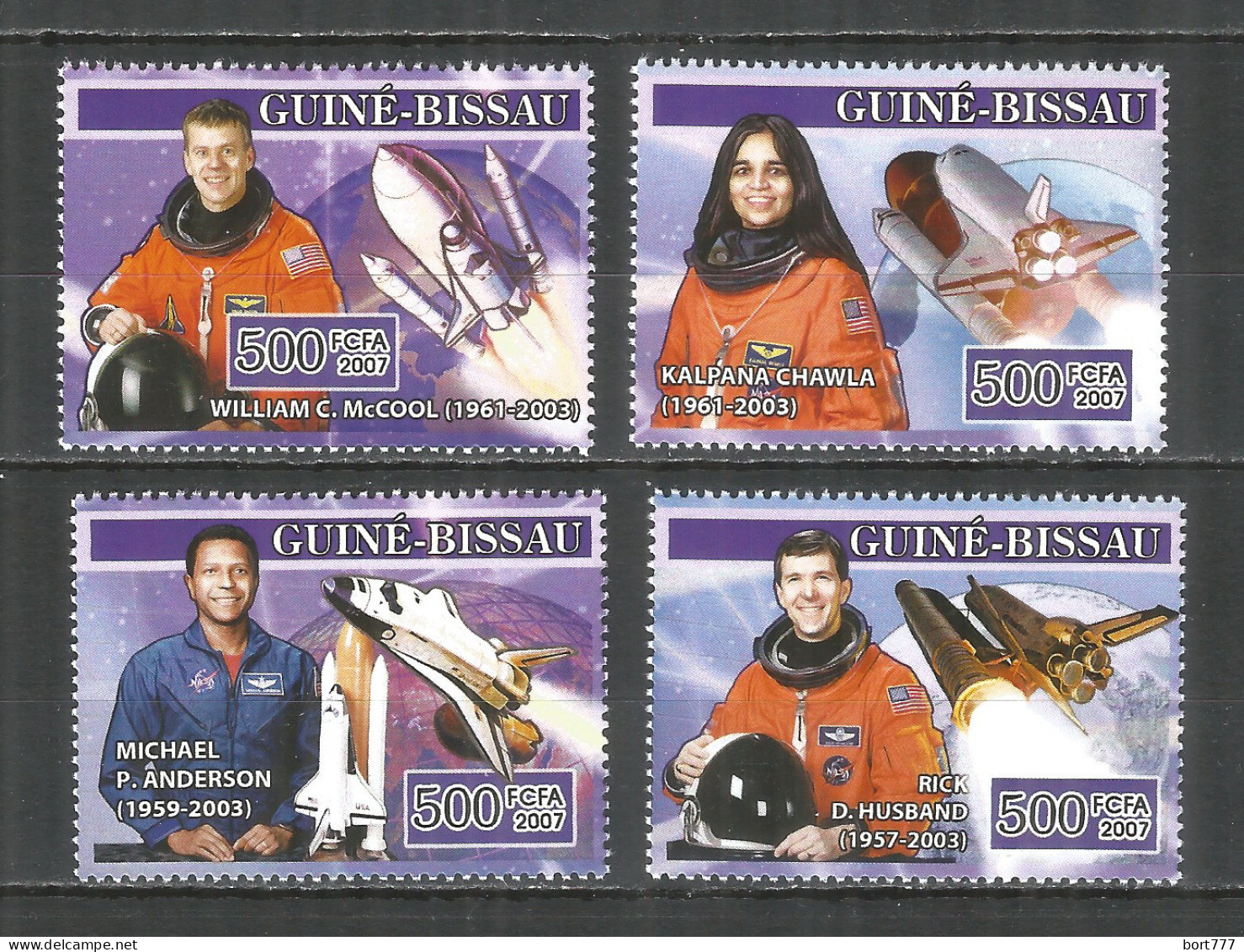 Guinea-Bissau 2008 Mint Stamps MNH(**) Space Shuttle Columbia - Guinea-Bissau