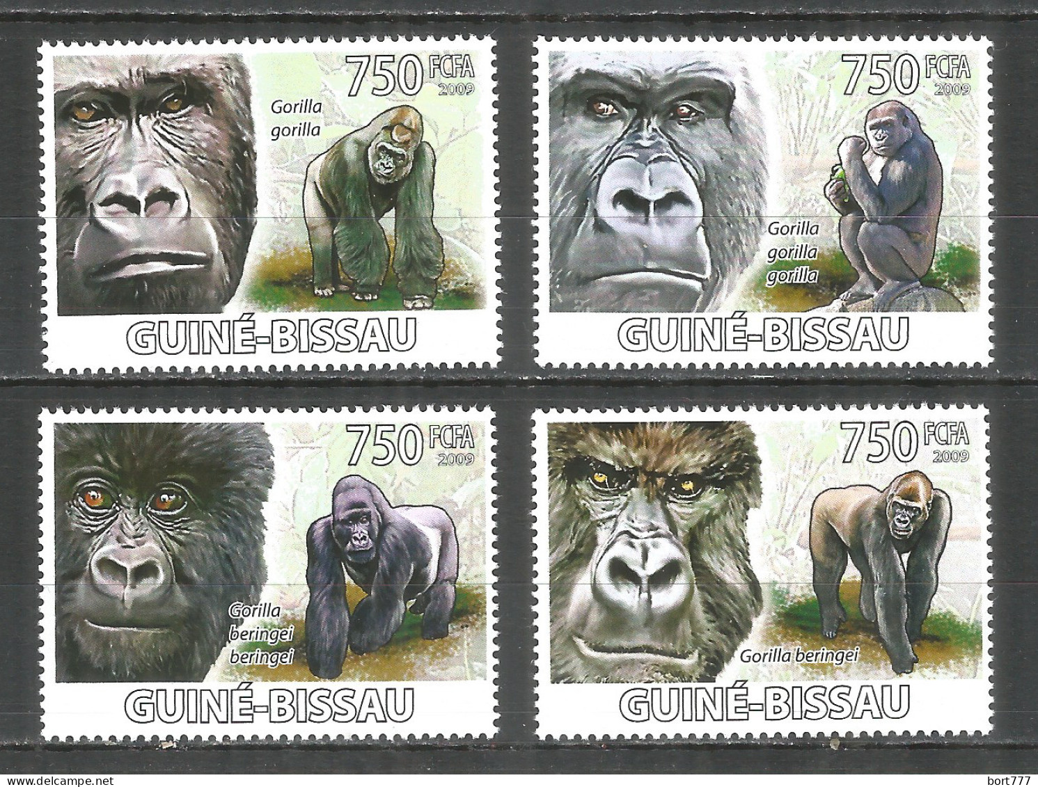 Guinea-Bissau 2009 Mint Stamps MNH(**) Gorilla - Guinea-Bissau