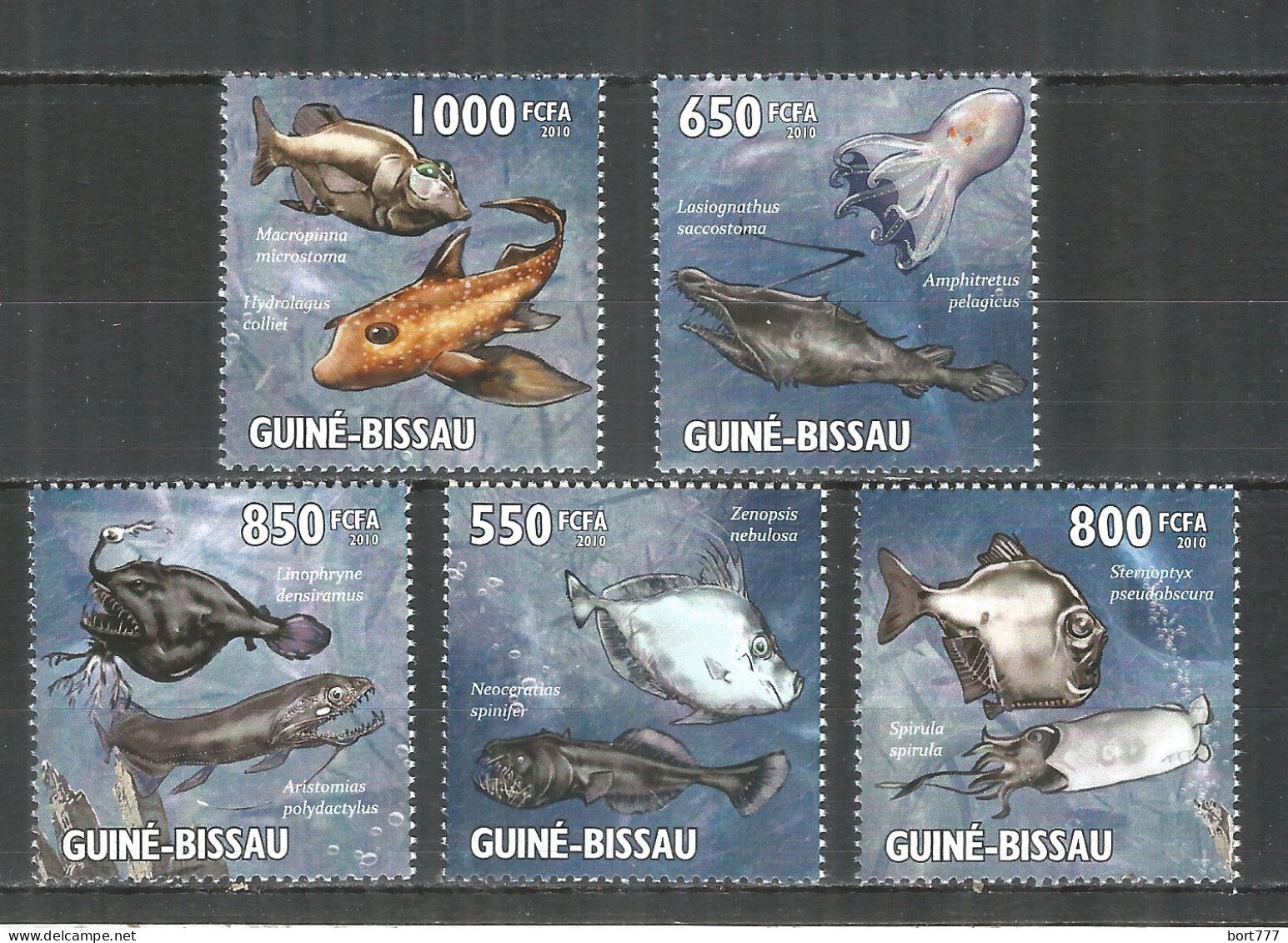 Guinea-Bissau 2010 Mint Stamps MNH(**) Creatures Of The Ocean Deep - Guinea-Bissau