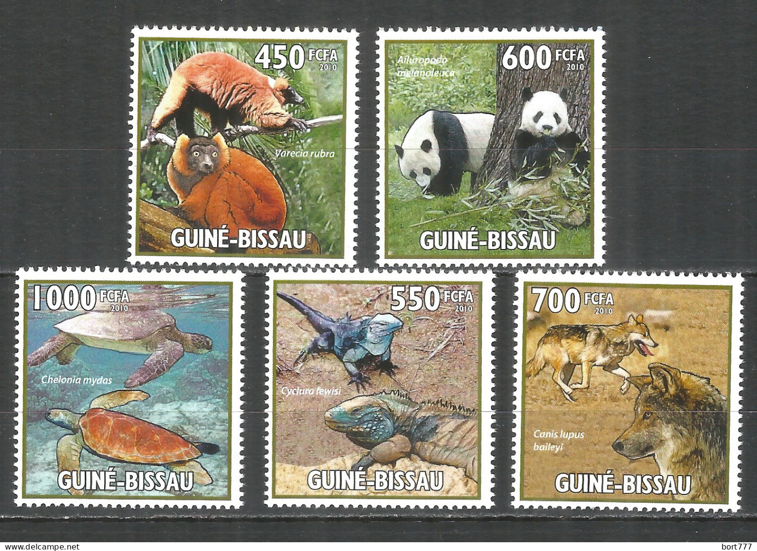 Guinea-Bissau 2010 Mint Stamps MNH(**) Endangered Animals - Guinée-Bissau