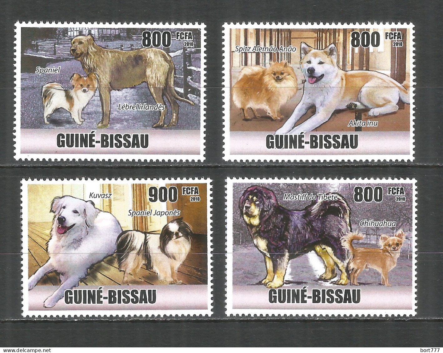 Guinea-Bissau 2010 Mint Stamps MNH(**) Largest & Smallest Dogs - Guinea-Bissau