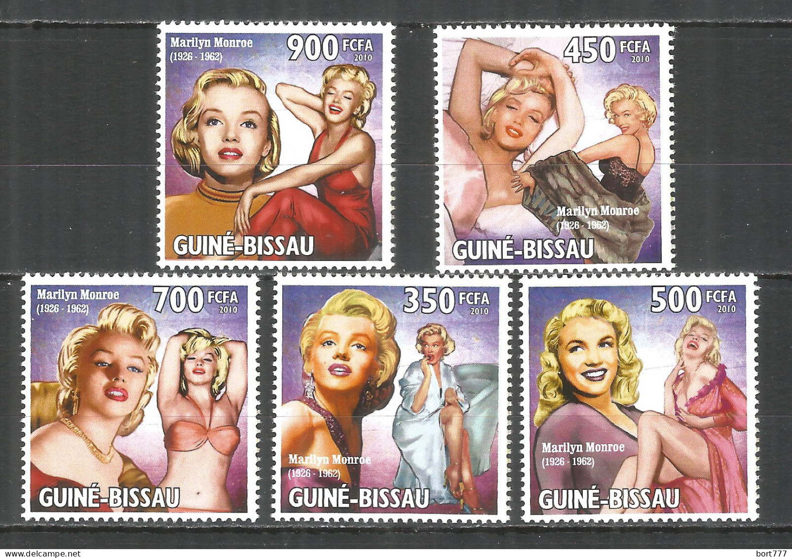 Guinea-Bissau 2010 Mint Stamps MNH(**) Marilyn Monroe - Guinea-Bissau