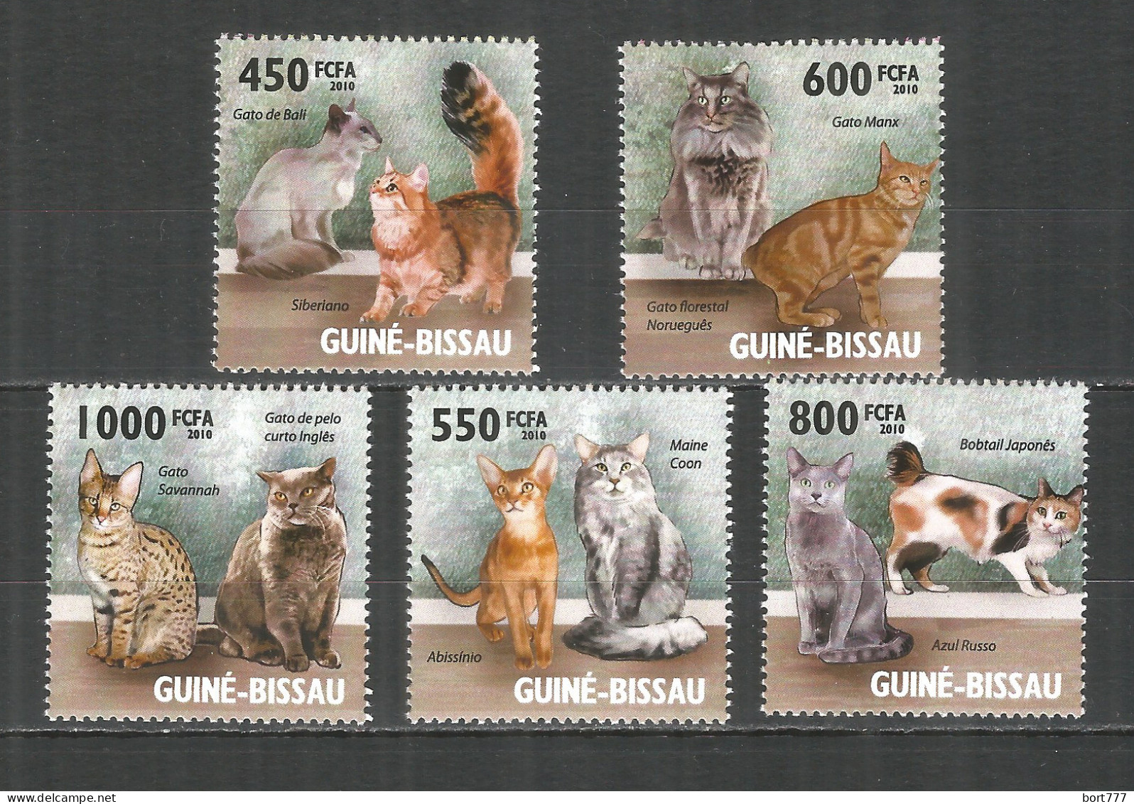 Guinea-Bissau 2010 Mint Stamps MNH(**) Cats - Guinea-Bissau