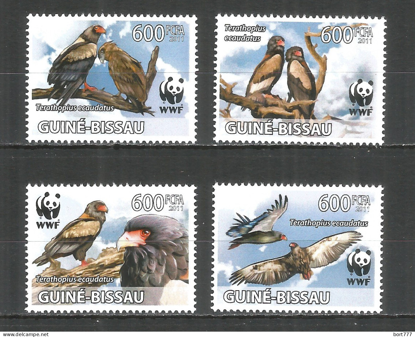 Guinea-Bissau 2011 Mint Stamps MNH(**) WWF - Terathopius Ecaudatus - Guinée-Bissau