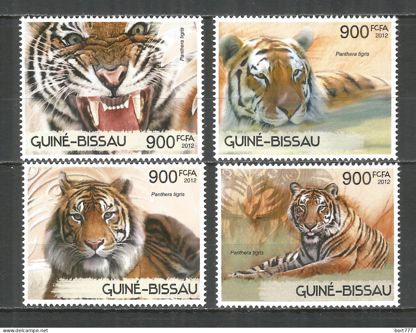 Guinea-Bissau 2012 Mint Stamps MNH(**) Tigers - Guinée-Bissau