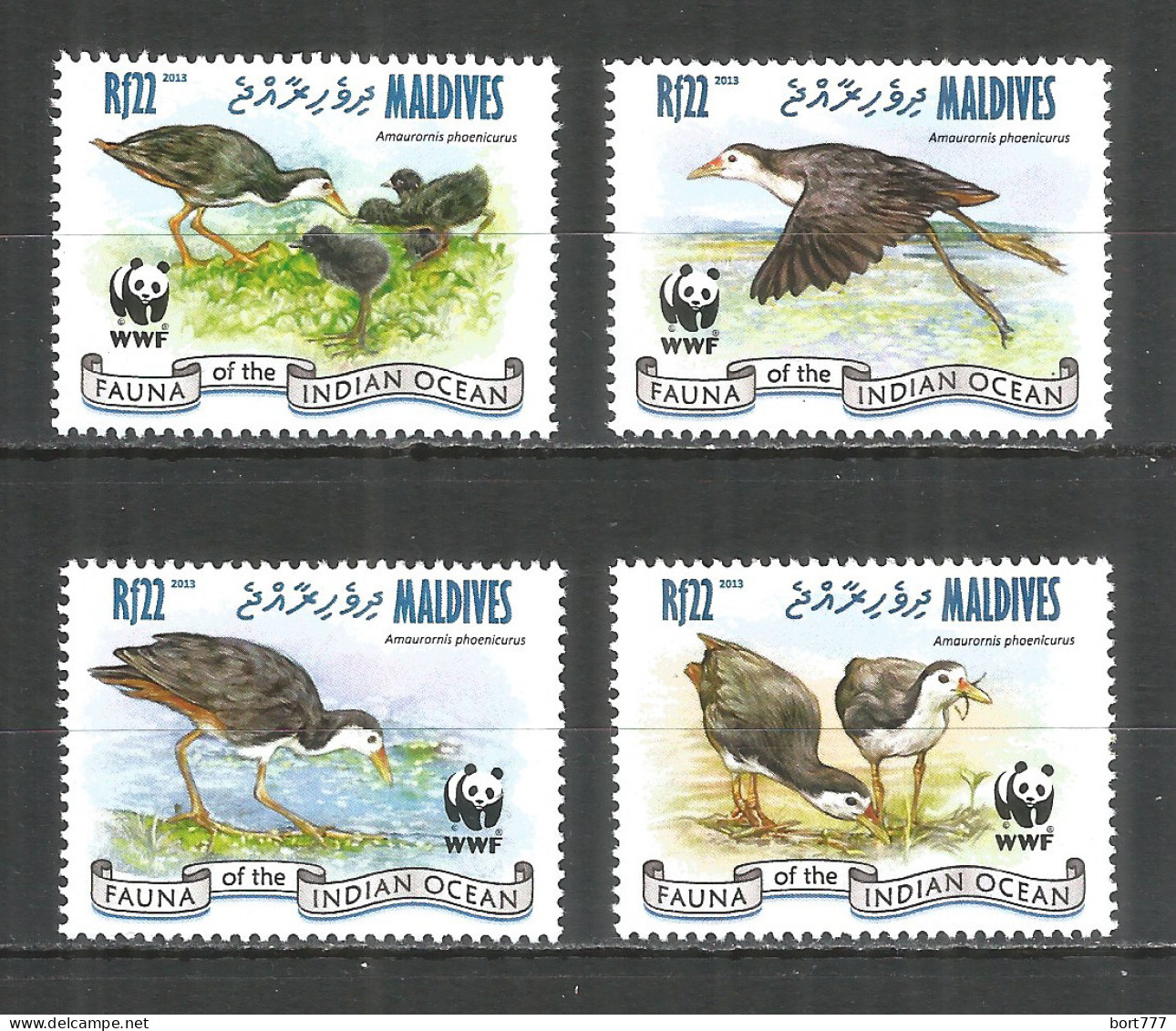 Maldives 2013 Mint Stamps MNH(**) WWF – Birds - Maldiven (1965-...)