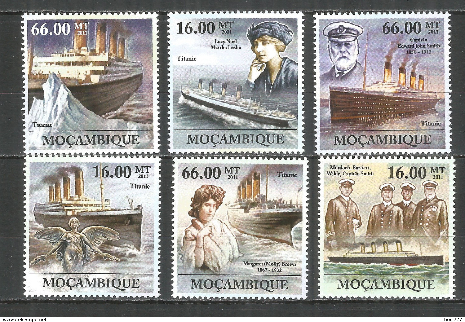 Mozambique 2011 Mint Stamps MNH(**) 100th Anniversary Of Titanic - Mozambico