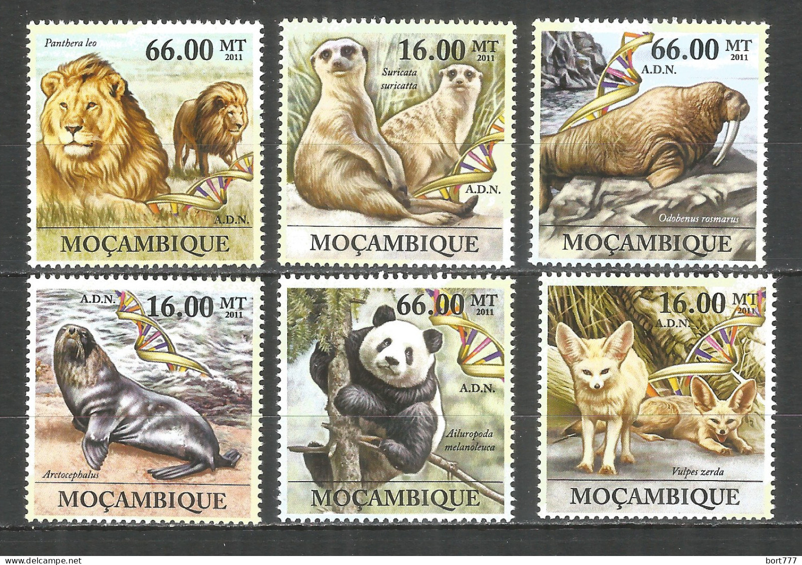 Mozambique 2011 Mint Stamps MNH(**) Animals In Danger - Mozambique