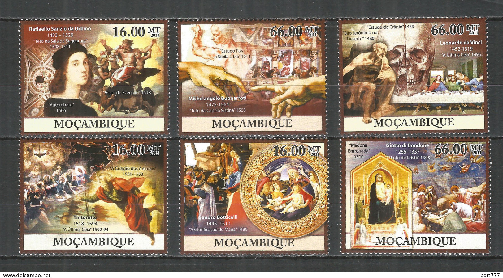 Mozambique 2011 Mint Stamps MNH(**) Renaissance Paintings - Mosambik