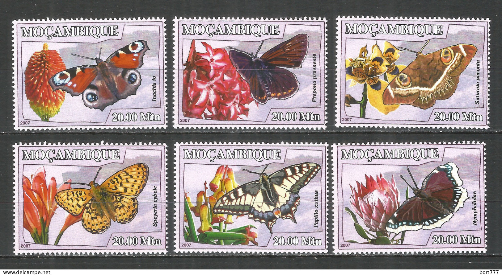 Mozambique 2015 Mint Stamps MNH(**) Buttrflies And Flowers - Mozambico