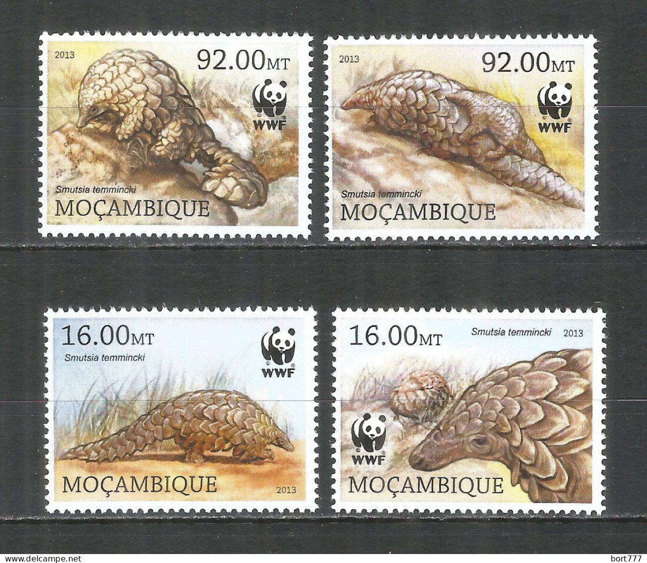 Mozambique 2015 Mint Stamps MNH(**) WWF – Pangolin - Mosambik