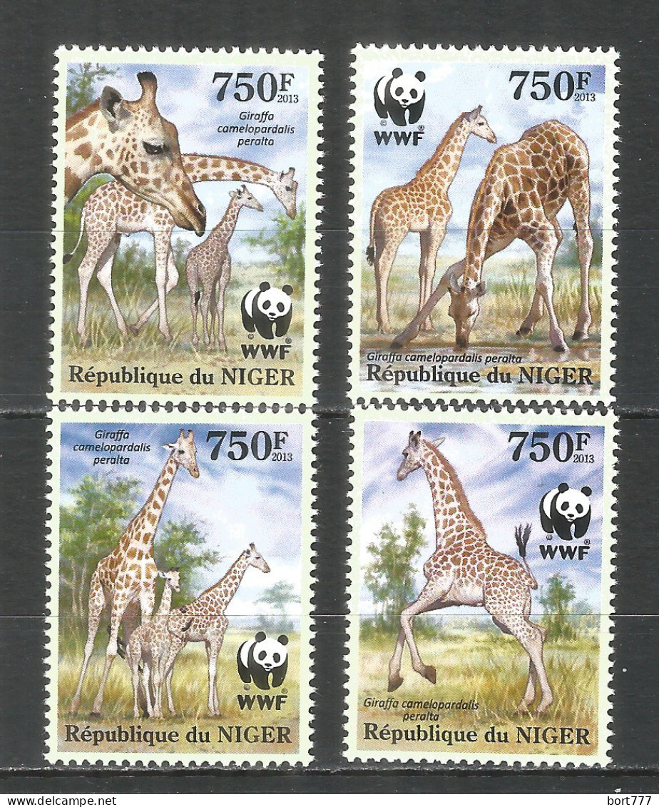 Niger 2013 Mint Stamps MNH(**) WWF – Giraffes - Níger (1960-...)