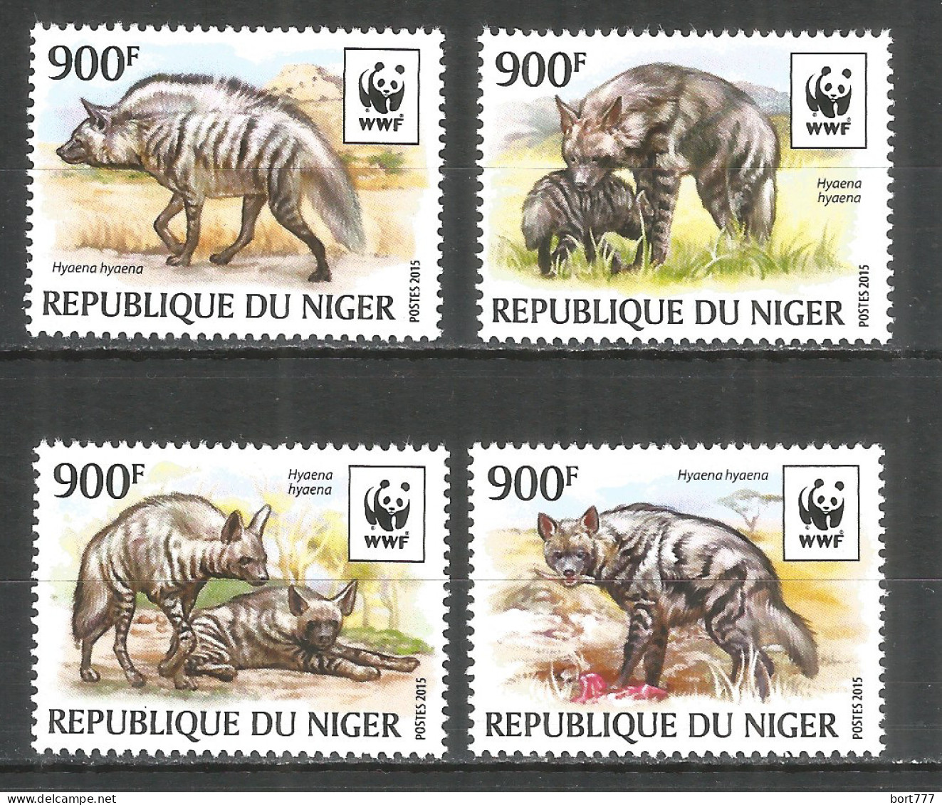 Niger 2015 Mint Stamps MNH(**) WWF – Hyena - Níger (1960-...)