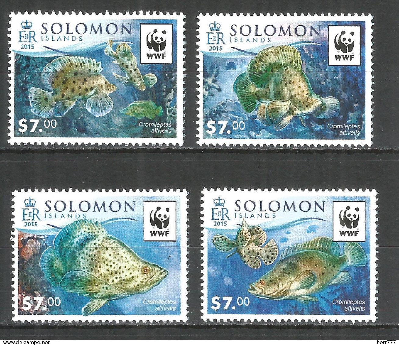 Solomon Islands  2015 Mint Stamps MNH(**) WWF - Fish - Solomon Islands (1978-...)