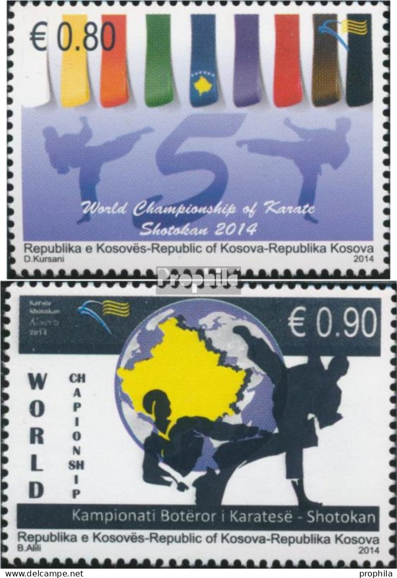 Kosovo 277-278 (kompl.Ausg.) Postfrisch 2014 Weltmeisterschaften - Kosovo