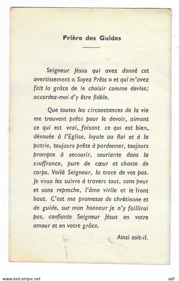 FAIRE PART DECES FILLE SCOUT, BOENDE, ELISABETHVILLE, CONGO BELGE, SCOUTISME - Obituary Notices