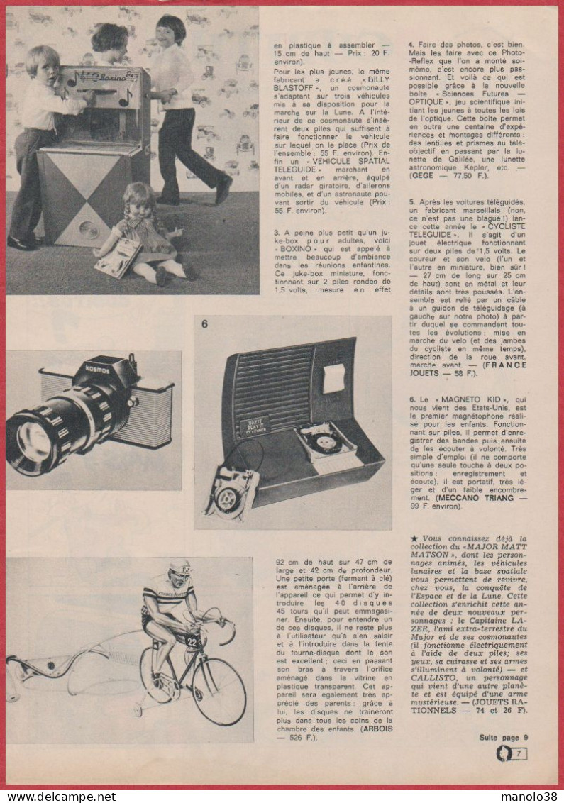 Les Jouets De Noël 1969. Jouets Spatiaux, Conquête De La Lune. Mais Aussi Informatique, Juke-box, Dinosaure Starlux ... - Historical Documents