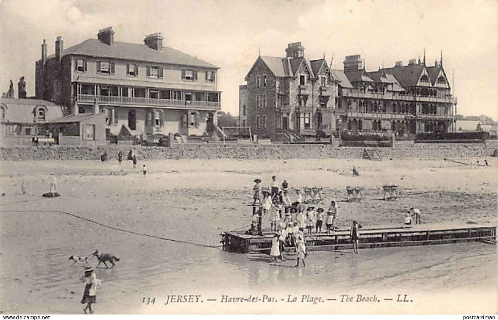 Jersey - HAVRE-DES-PAS - The Beach - Publ. LL Levy 134 - Andere & Zonder Classificatie