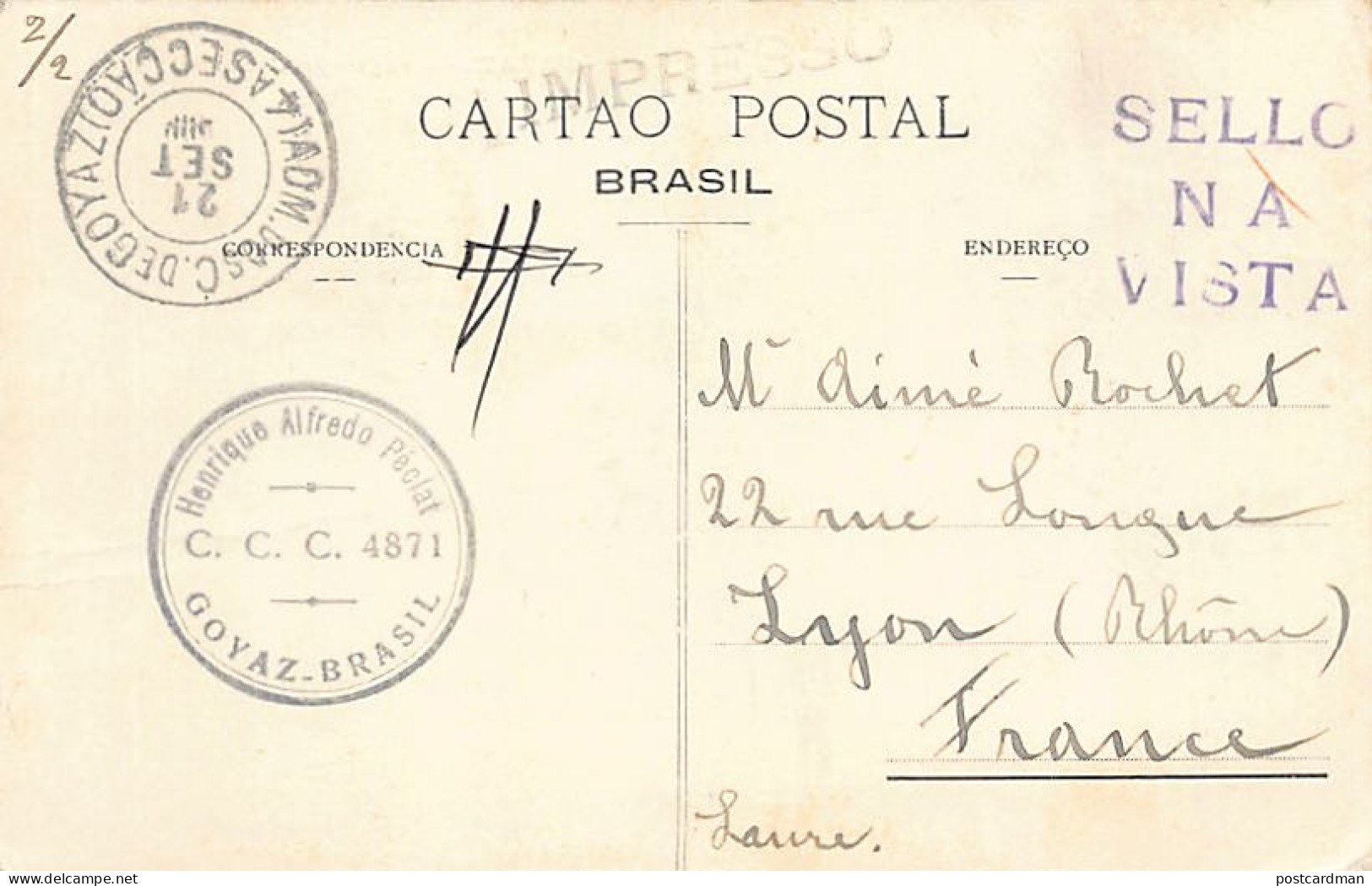 Brasil - GOYAZ Goiás - Araguaya (Dumbo) - Ed. A. Veiga  - Autres & Non Classés