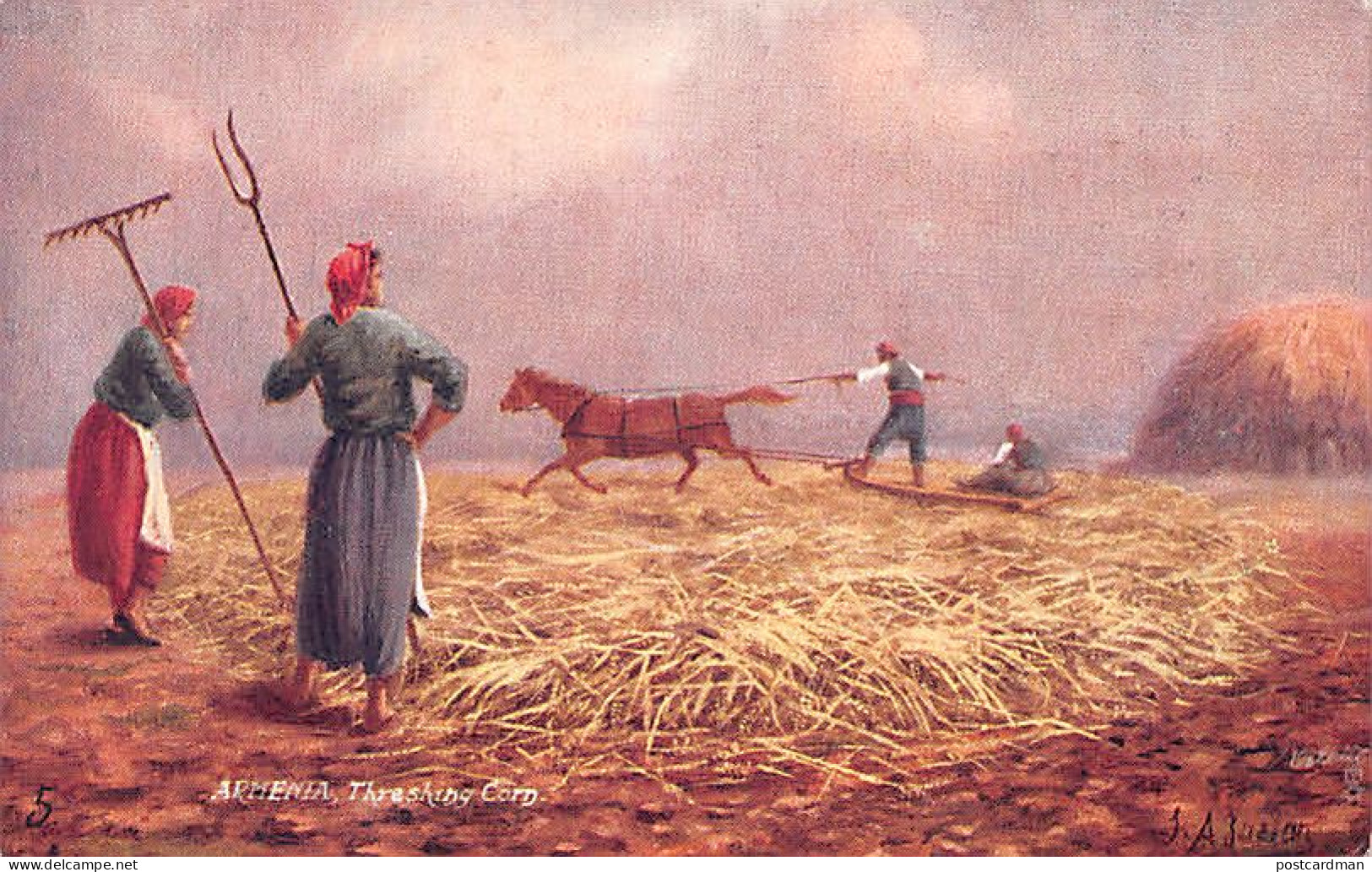 Armenia - Threshing Corn - Publ. Raphael Tuck & Sons - Armenië