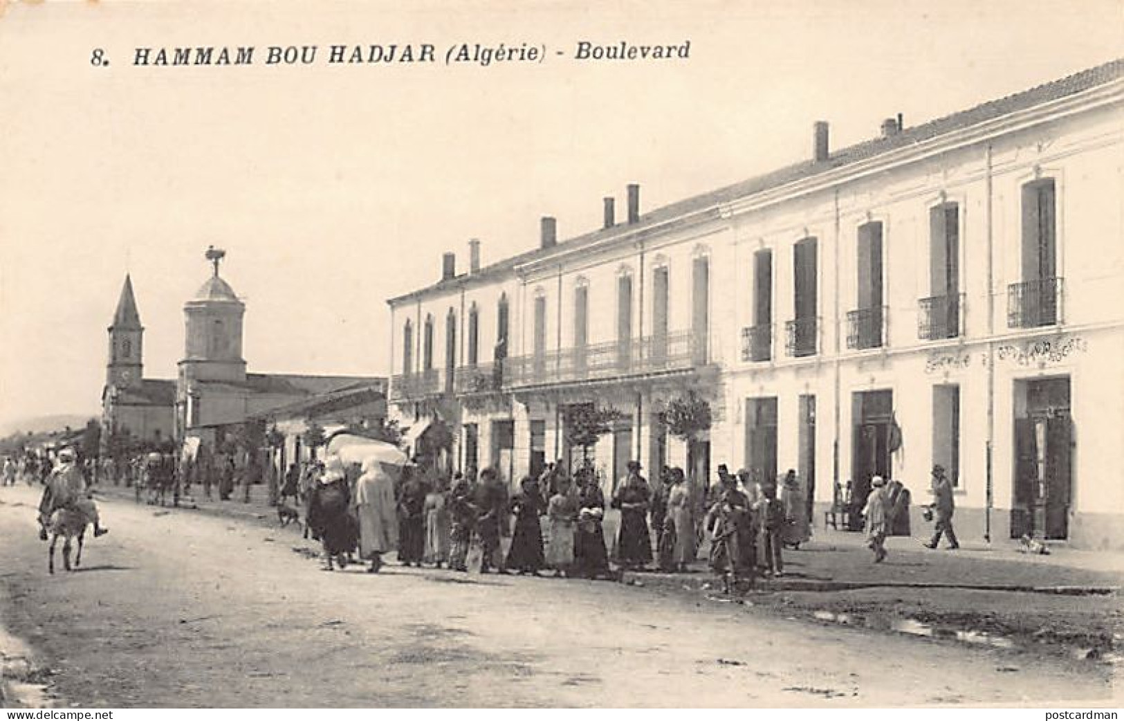 Algérie - HAMMAM BOU HADJAR - Boulevard - Epicerie Et Buvette Du Progrès - Ed. Boumendil  - Other & Unclassified