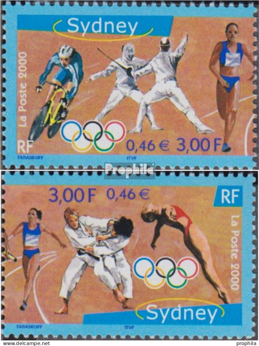 Frankreich 3481-3482 (kompl.Ausg.) Postfrisch 2000 Olympische Sommerspiele - Neufs