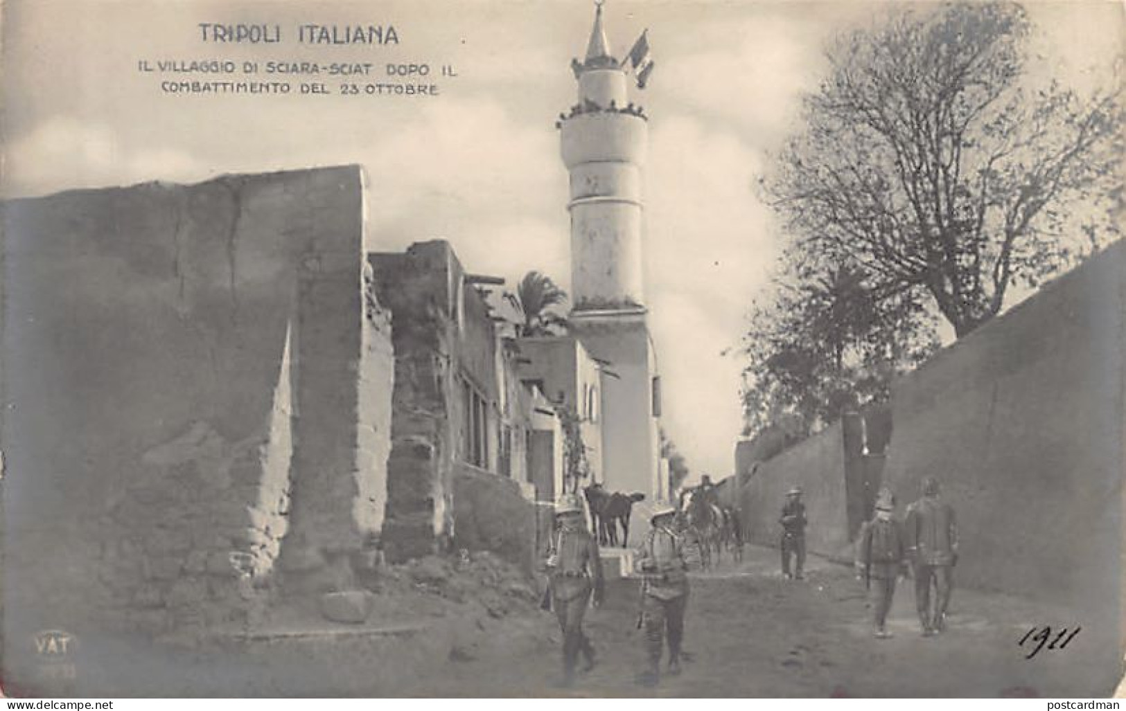 Libya - Italo-Turkish War - The Village Of Sciara Sciat After The Fights On 23 October 1911 - Libya