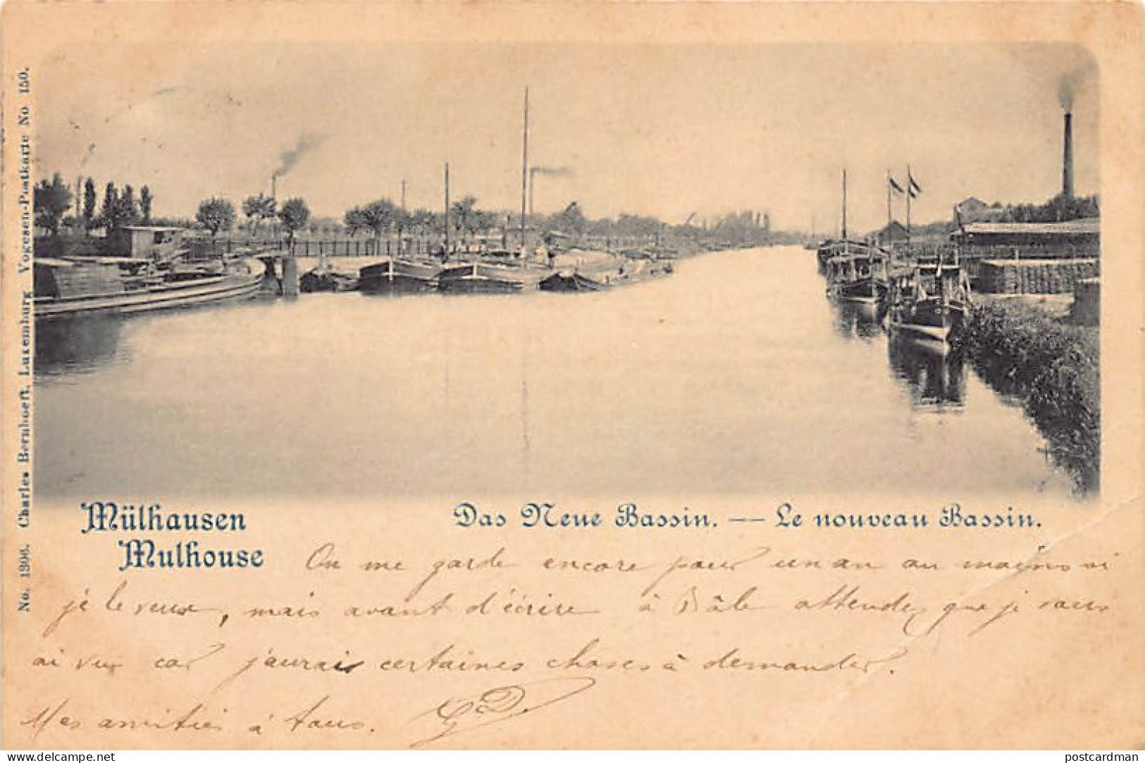MULHOUSE - Le Nouveau Bassin - Mulhausen Dans Neue Bassin - Ed. Charles Bernhoeft Luxemburg - Mulhouse