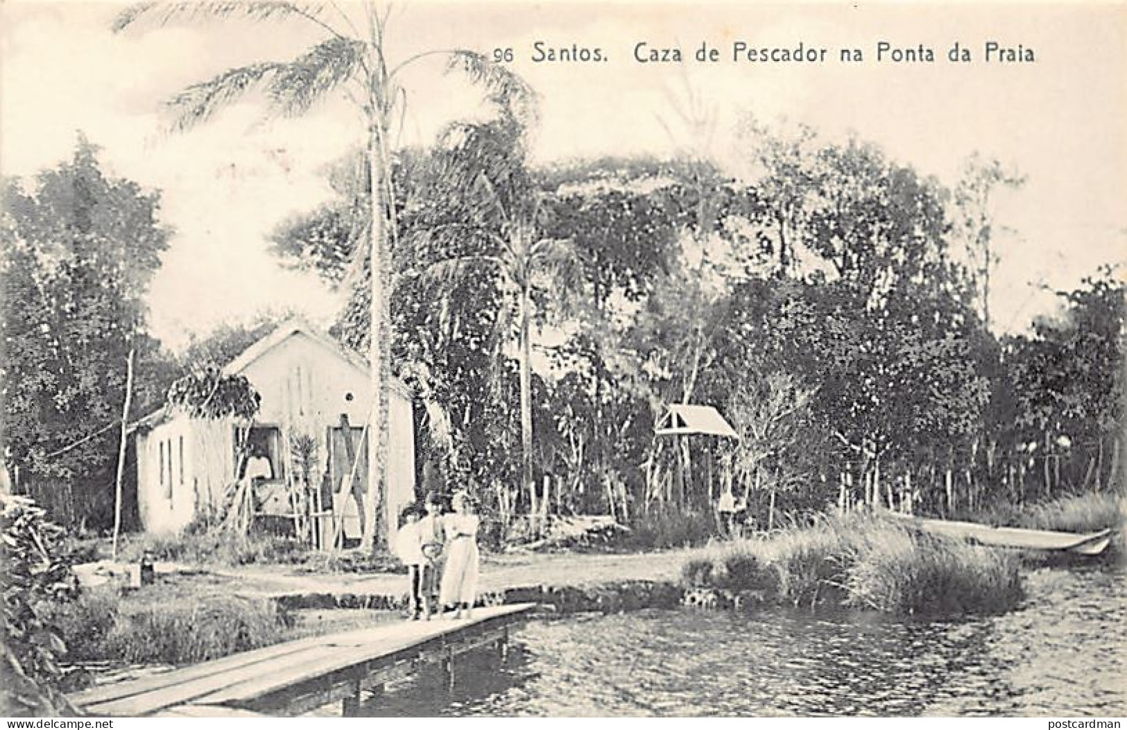 BRASIL Brazil - SANTOS - Caza De Pescador Na Ponta Da Praia - Ed. M. Pontes & Co.  - Sonstige & Ohne Zuordnung