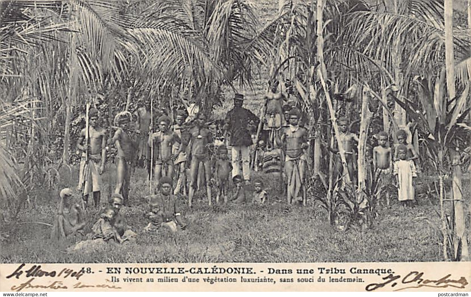 Nouvelle Calédonie - Dans Une Tribu Canaque - Ed. Inconnu 48 - Nouvelle Calédonie