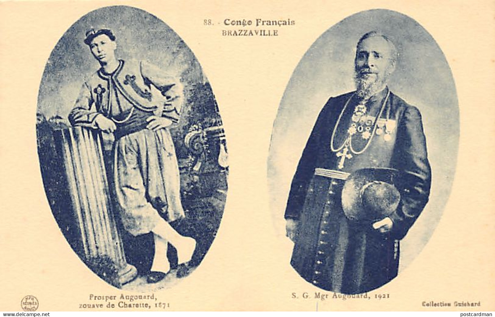 Congo - BRAZZAVILLE - Monseigneur Augouard En 1921 - Prosper Augouard, Zouave De Charette En 1871 - Ed. Guichard 88 - Brazzaville