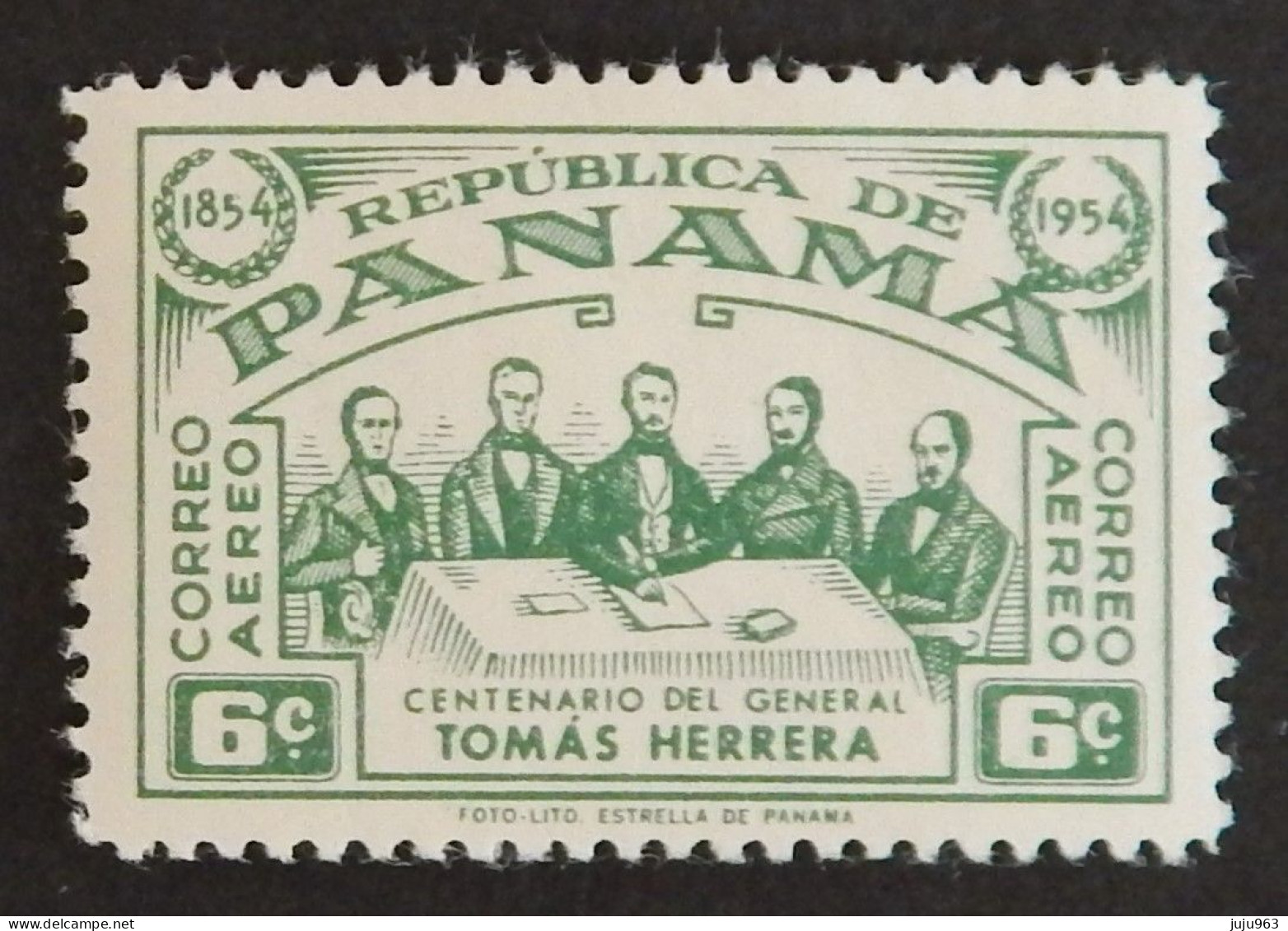 PANAMA YT PA 134 NEUF*MH "MORT DU GENERAL HERRERA" ANNÉE 1954 - Panama