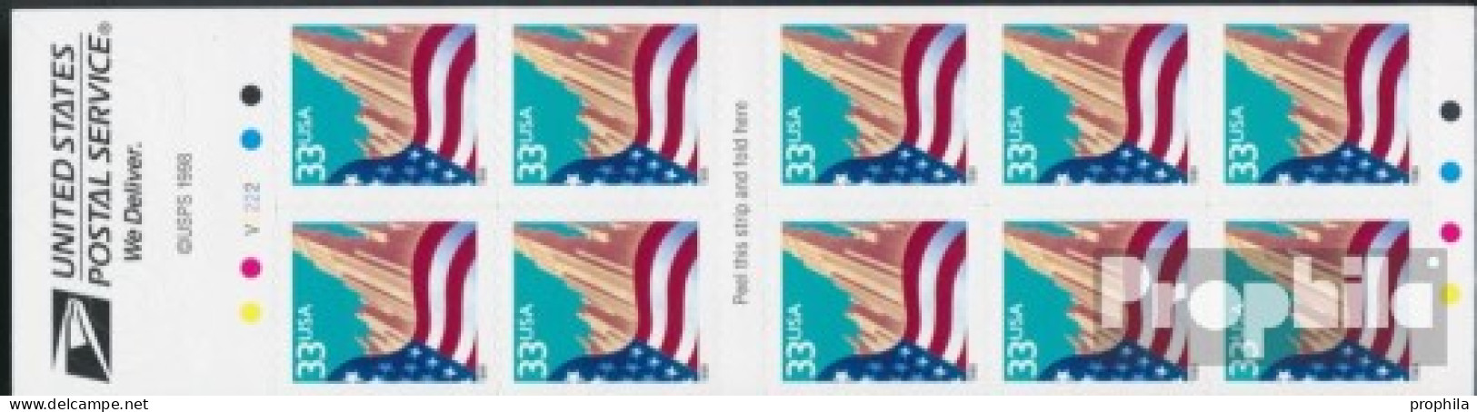 USA 3091BD Fb Folienblatt53 (kompl.Ausg.) Postfrisch 1999 Flagge - Unused Stamps