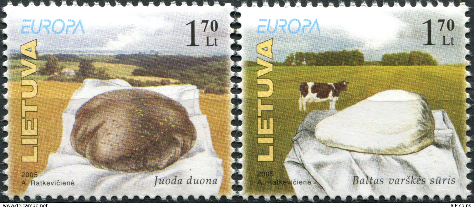 Lithuania 2005. Gastronomy (MNH OG) Set Of 2 Stamps - Lituanie