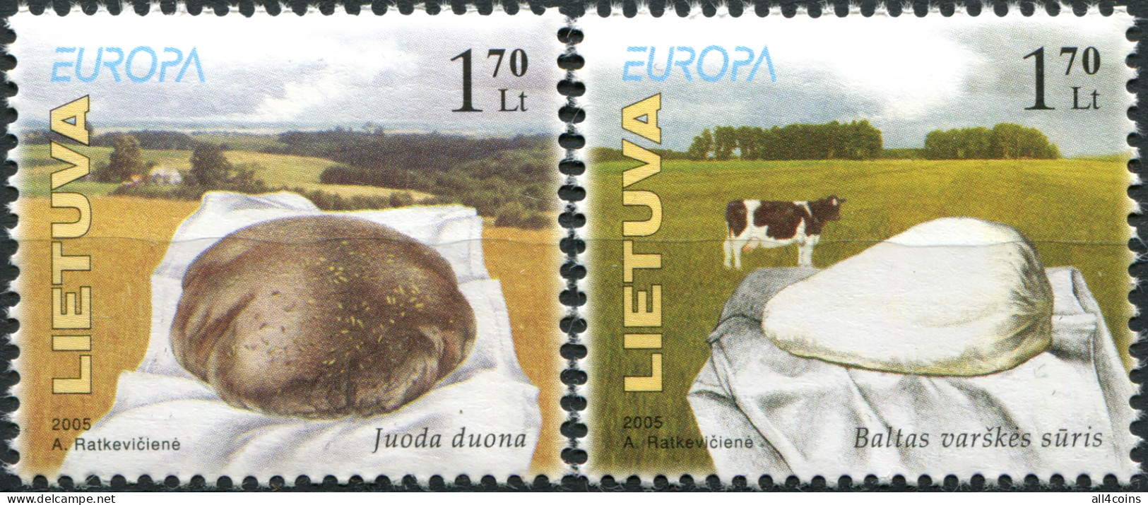 Lithuania 2005. Gastronomy (MNH OG) Set Of 2 Stamps - Lithuania