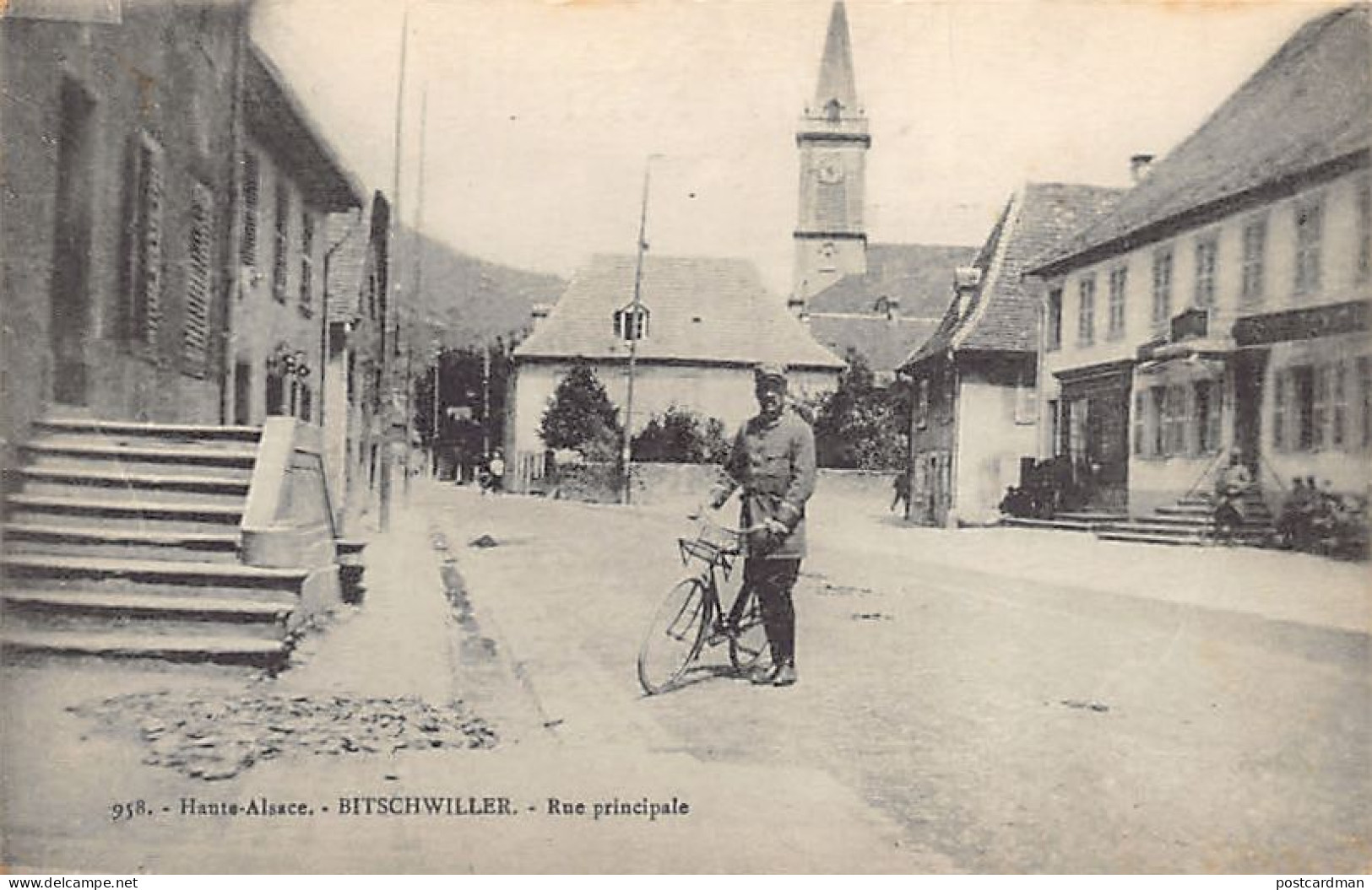 Bitschwiller-lès-Thann - Rue Principale - Eglise BITSCHWILLER - Ed. Chadourne, Belfort - Other & Unclassified