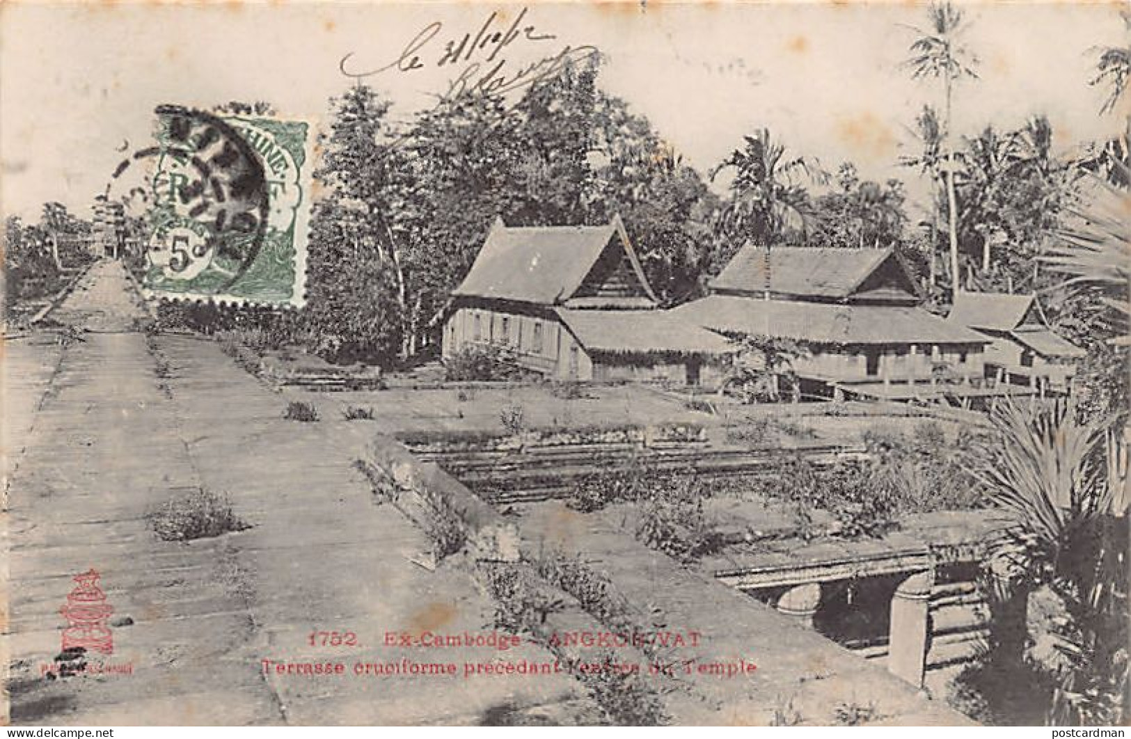 Cambodge - ANGKOR VAT - Terrasse Cruciforme - Ed. P. Dieulefils 1752 - Cambogia