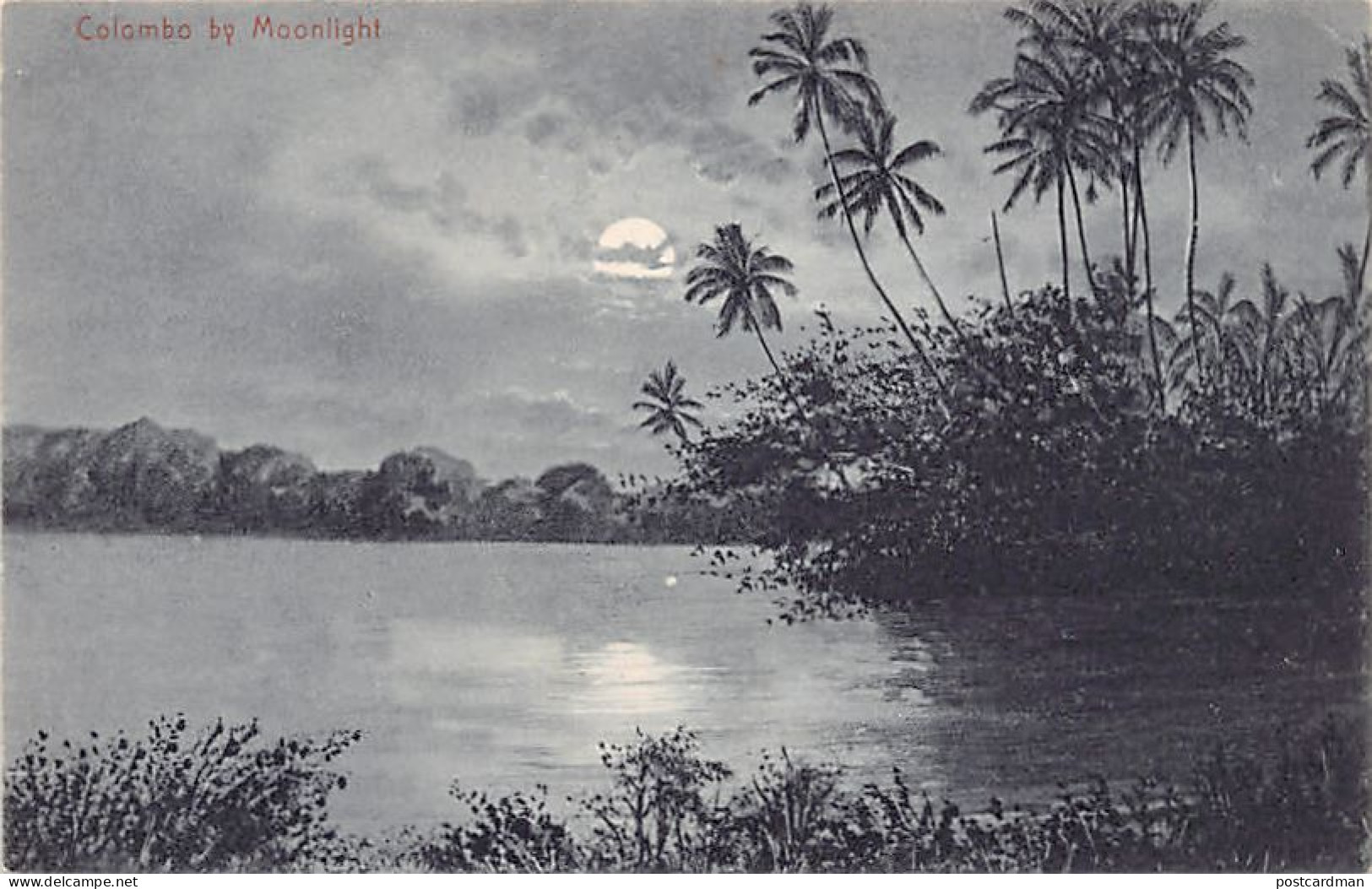 Sri Lanka - Colombo By Moonlight - Publ. Plâté & Co. 30 - Sri Lanka (Ceylon)