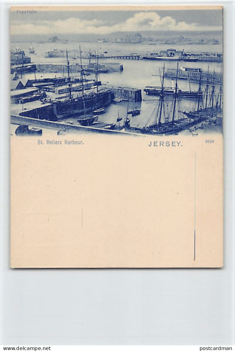Jersey - ST. HELIER - Harbour - SMALL SIZE PORERUNNER POSTCARD - Publ. Unknown 3016 - St. Helier