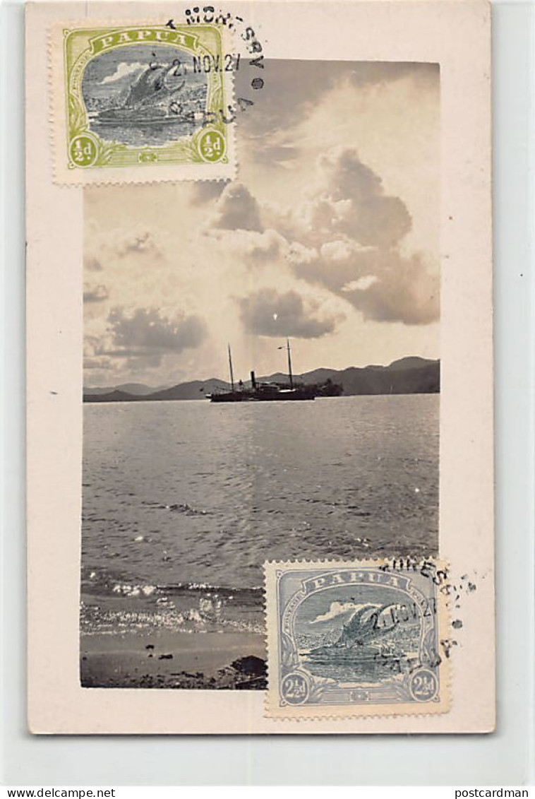 Papua New Guinea - PORT-MORESBY - Cargo Ships In Harbour - REAL PHOTO - Publ. Un - Papouasie-Nouvelle-Guinée