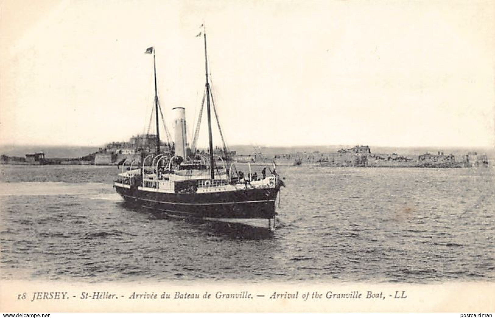 Jersey - ST. HELIER - Arrival Of Granville Boat - Publ. L.L. Levy 18 - St. Helier