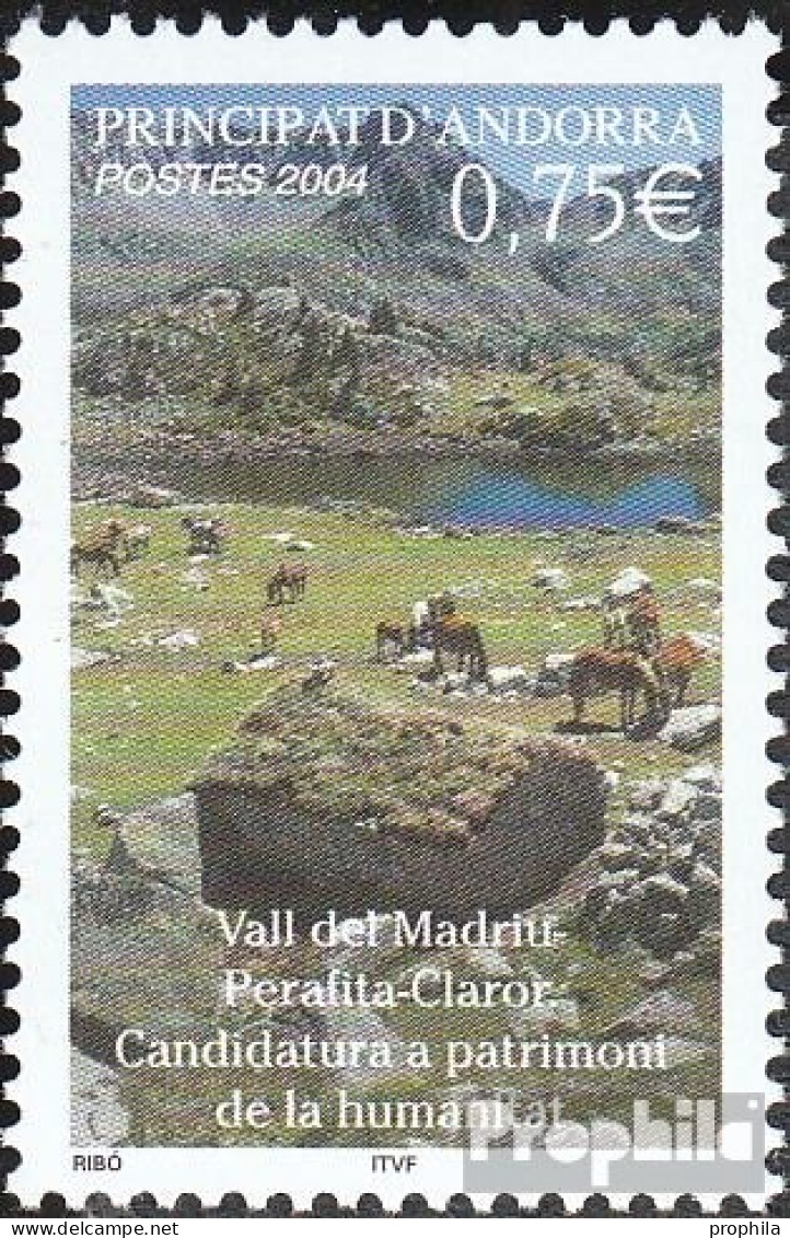 Andorra - Französische Post 617 (kompl.Ausg.) Postfrisch 2004 Welterbe - Neufs