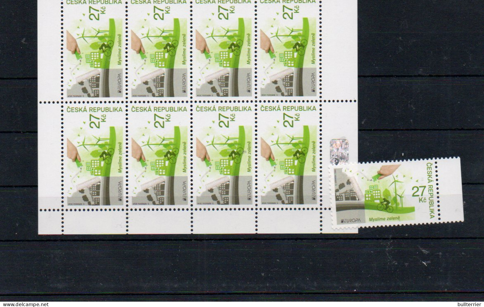 CZECH REPUBLIC - 2016 -EUROPE/ GREEN STAMP + SHEETLET OF 8  MINT NEVER HINGED  SG CAT £67 - Nuovi