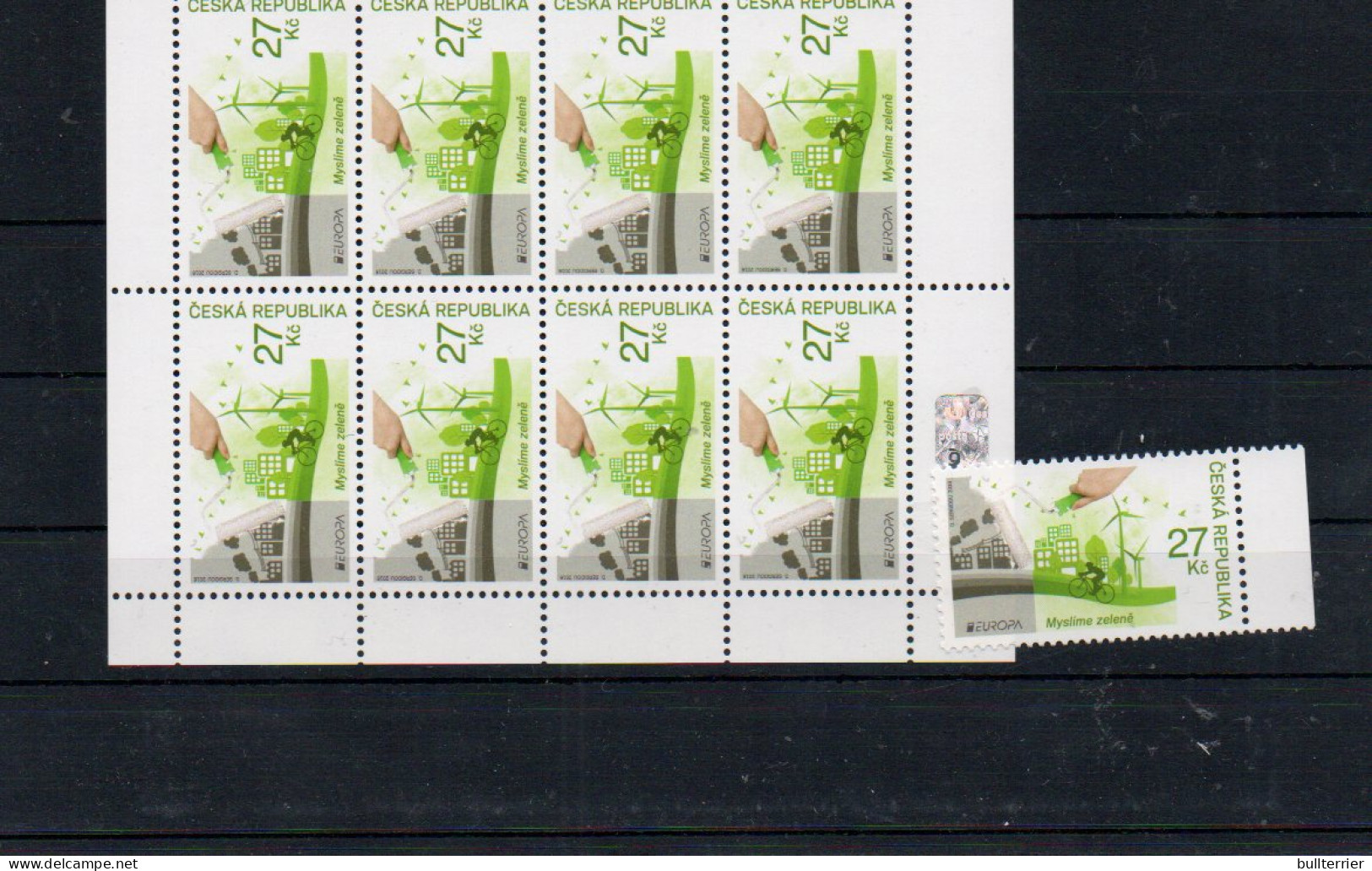 CZECH REPUBLIC - 2016 -EUROPE/ GREEN STAMP + SHEETLET OF 8  MINT NEVER HINGED  SG CAT £67 - Neufs